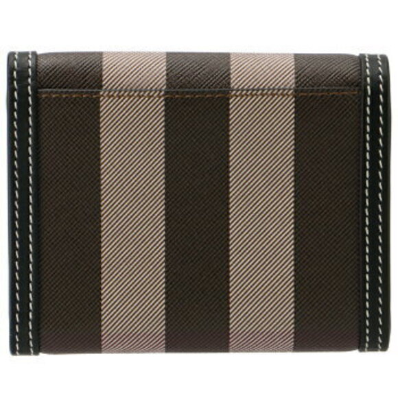 Burberry Folding Wallet Check Pattern Tri fold - Picture 3 of 7